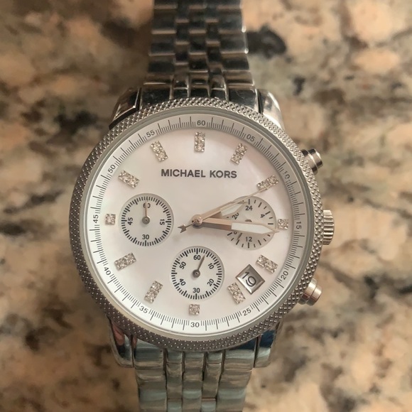 Michael Kors diamond studded watch main image 4